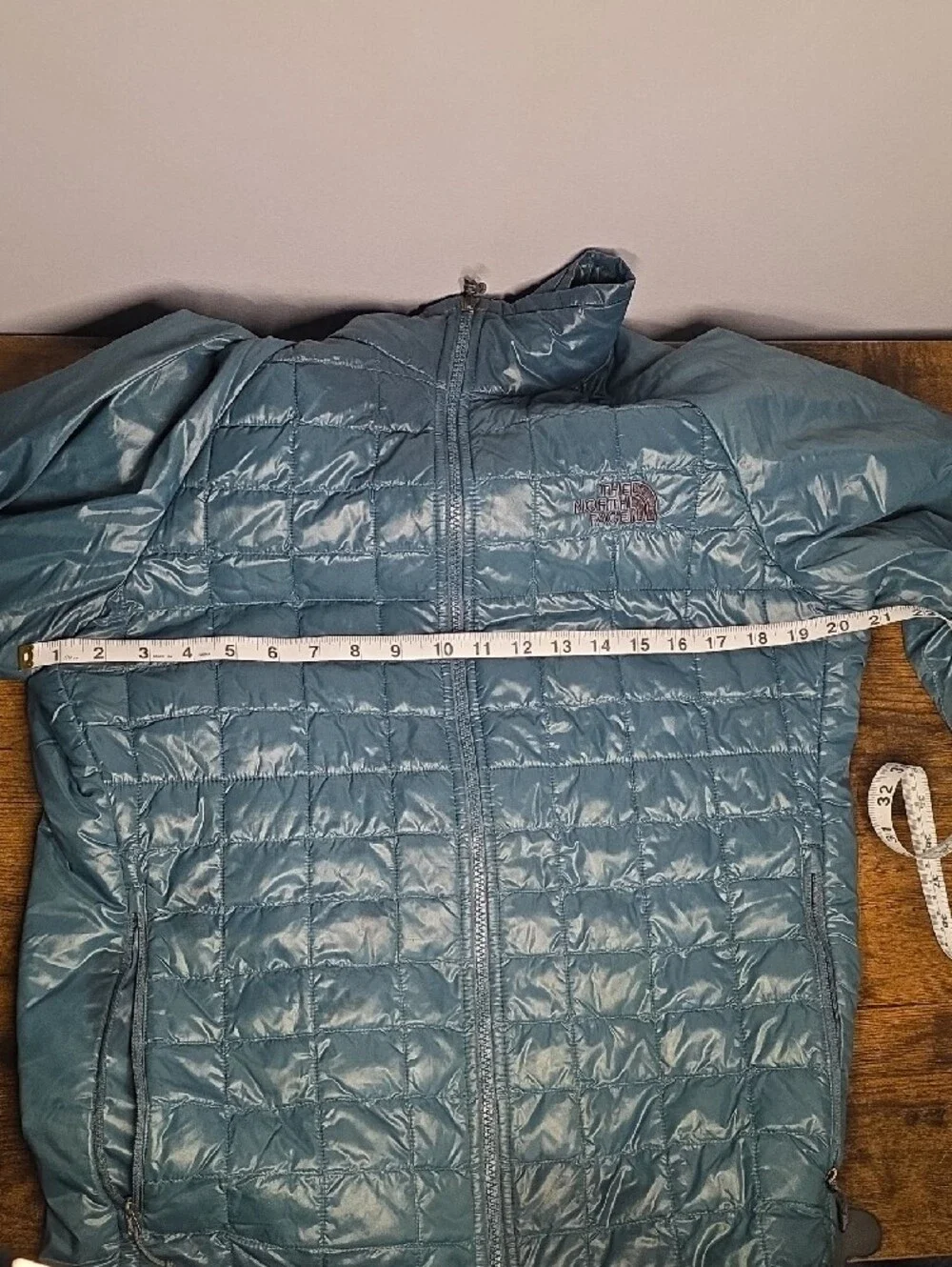 The North Face Men's Teal Lightweight Quilted Jacket - Med